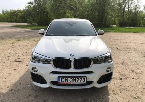 BMW X4 cena 134000 przebieg: 42850, rok produkcji 2017 z Wrocław małe 121